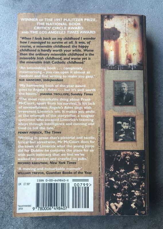 Angelas Ashes by Frank McCourt [Paperback: Good]