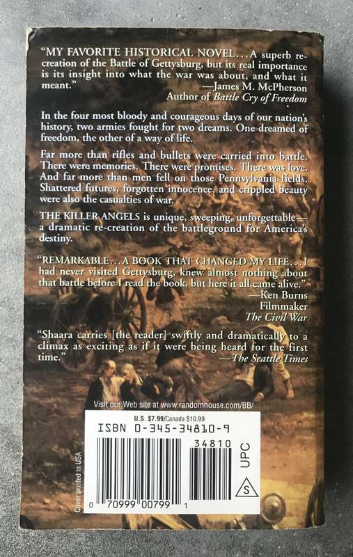 The Killer Angels (Civil War Trilogy #2) by Michael Shaara [Paperback: Average]