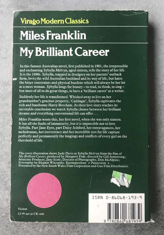 My Brilliant Career by Miles Franklin [Paperback: Average]