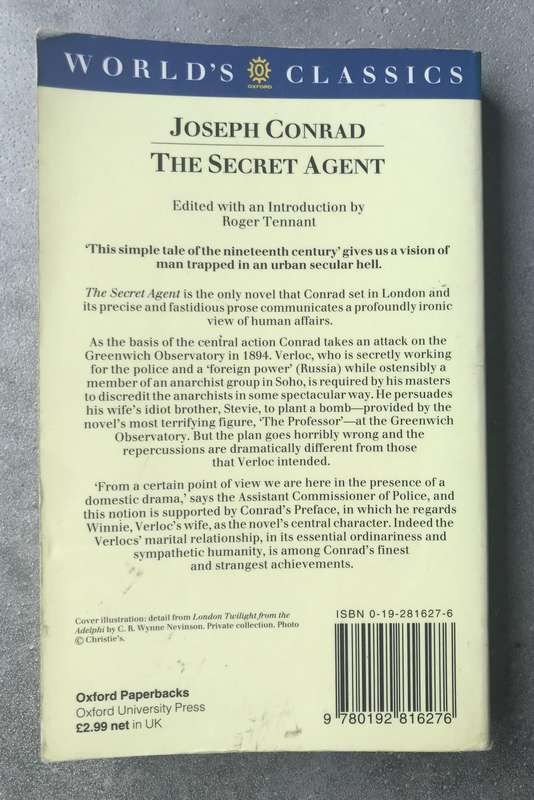 The Secret Agent by Joseph Conrad [Paperback: Very Good]