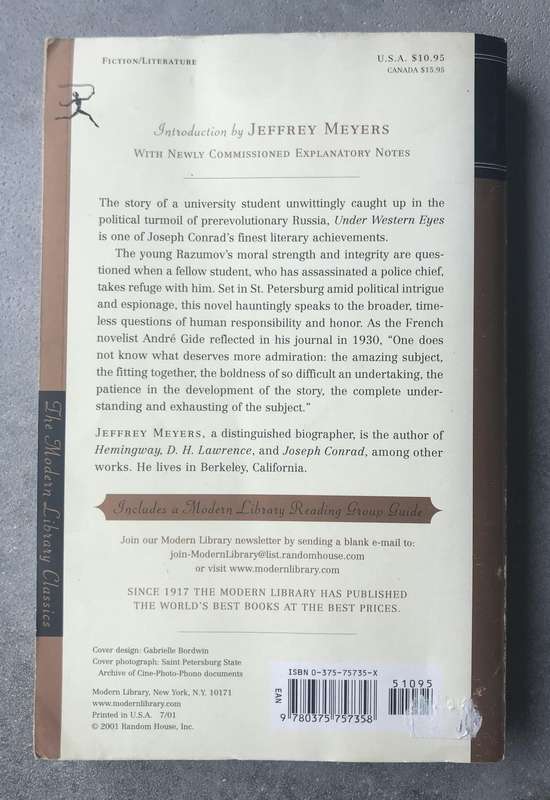 Under Western Eyes by Joseph Conrad [Paperback: Good]