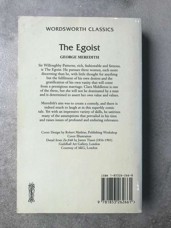 The Egoist by George Meredith [Paperback: Good]
