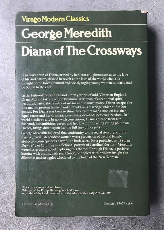 Diana of the Crossways by George Meredith [Paperback: Very Good]