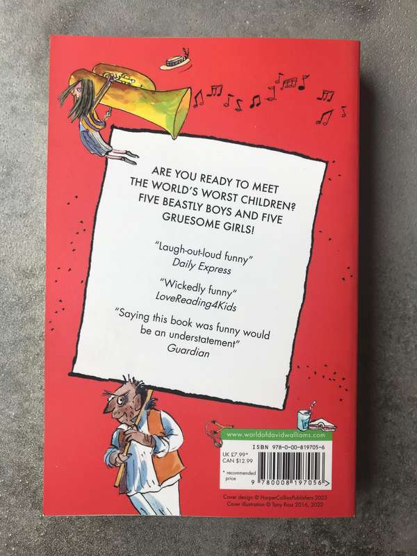 The Worlds Worst Children by David Walliams [Paperback: Like New]