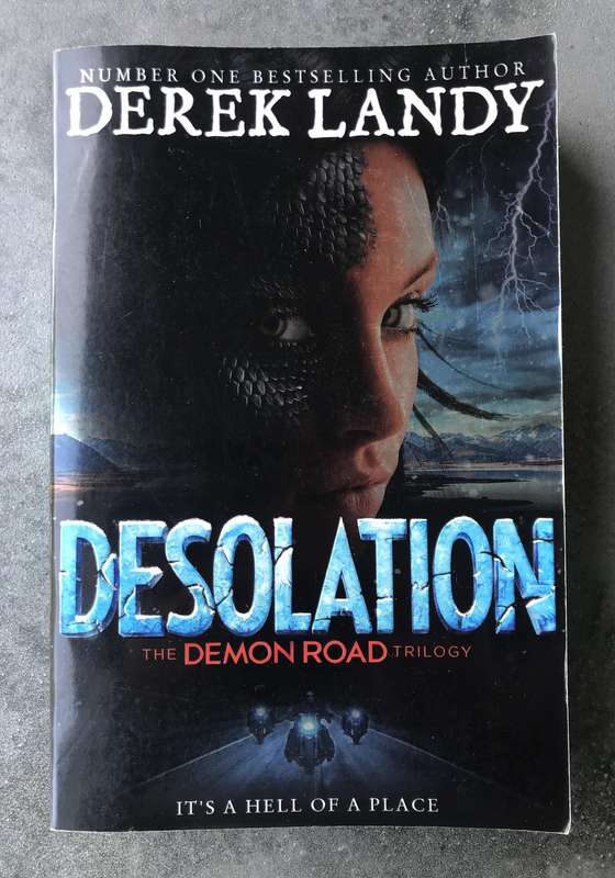 Desolation (Demon Road #2) by Derek Landy [Large Paperback: Excellent]