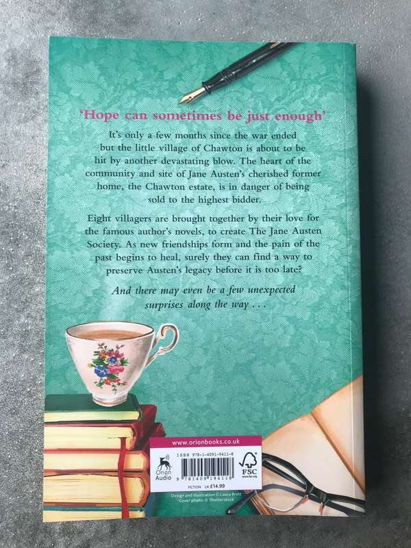The Jane Austen Society by Natalie Jenner [Large Paperback: Like New]