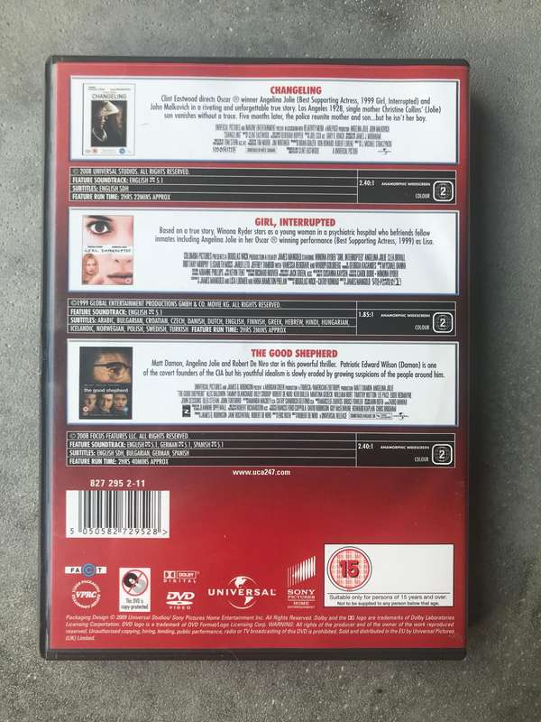 Changeling / Girl, Interrupted / The Good Shepherd [3 DVD]