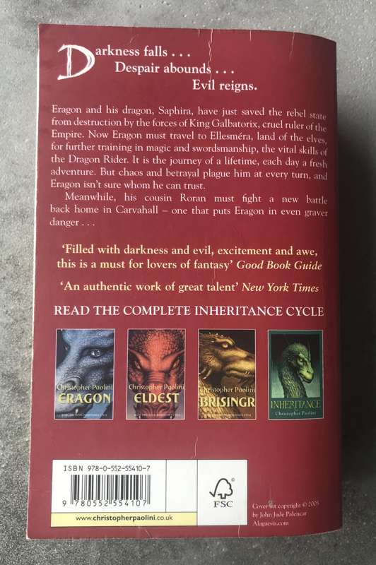 Eldest (Inheritance Cycle #2) by Christopher Paolini [Paperback: Good]