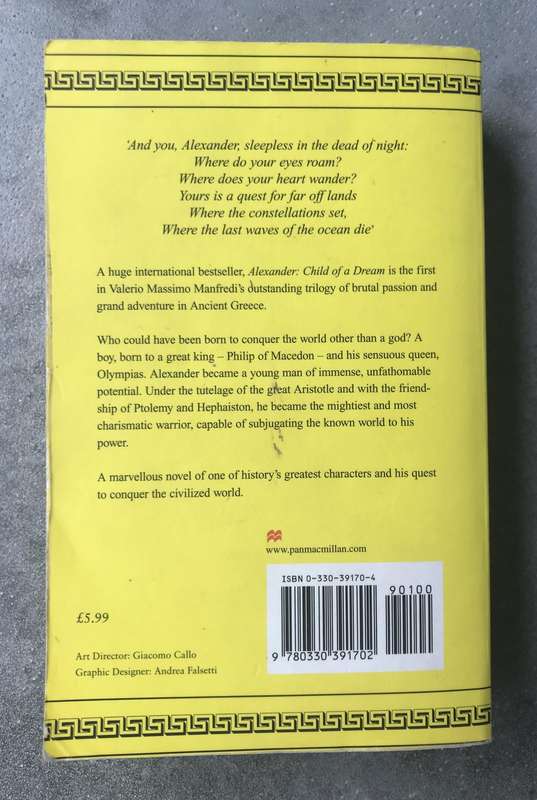 Child of a Dream (Alexander #1) by Valerio Massimo Manfredi [Paperback: Average]