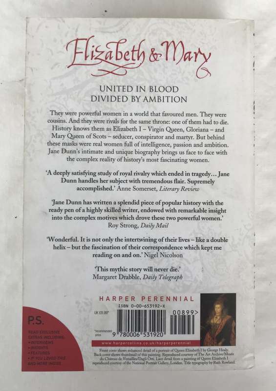 Elizabeth & Mary by Jane Dunn [Paperback: Excellent]