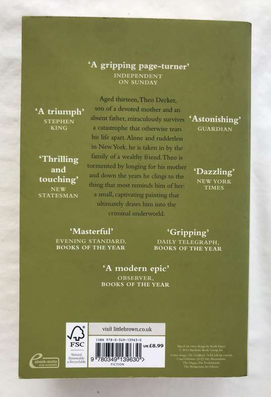 The Goldfinch by Donna Tartt [Paperback: Excellent]