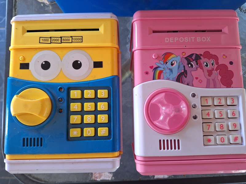 2 x Electronic savings Safes for kids.