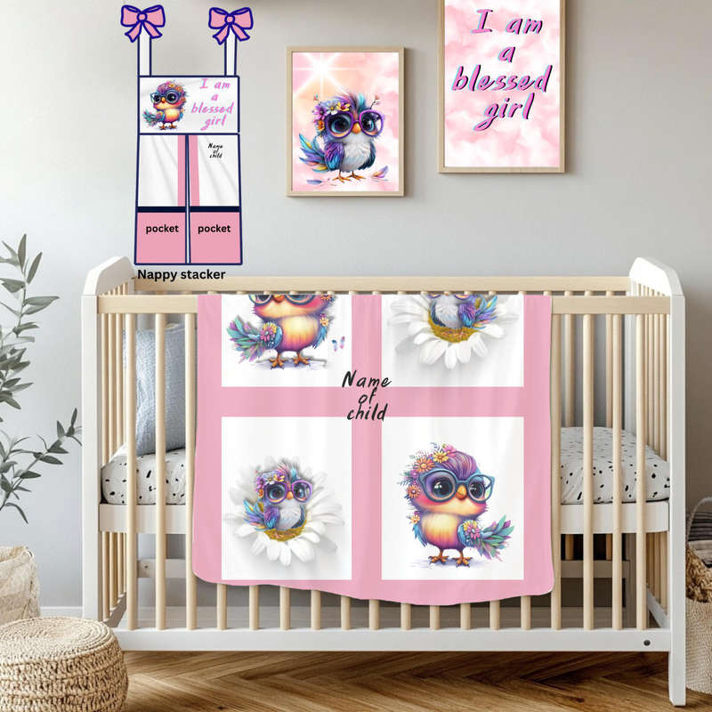 Baby girl nursery set