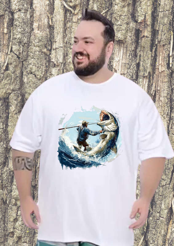 Fishing T-Shirt men XXL - 5XL