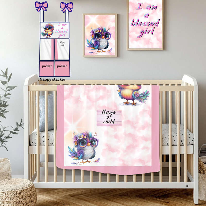 Baby girl nursery set