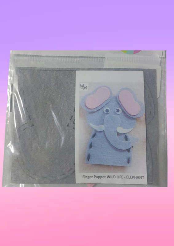 DIY - finger puppet elephant