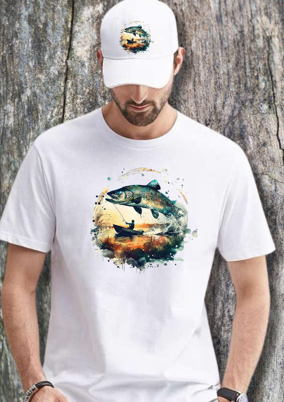 Fishing T-shirt men S-XL