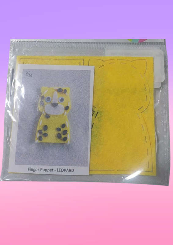 DIY - Finger puppet leopard