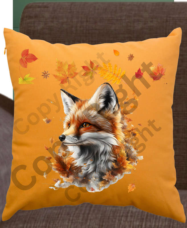 Cushion - home decor- throw pillow x 5 fox