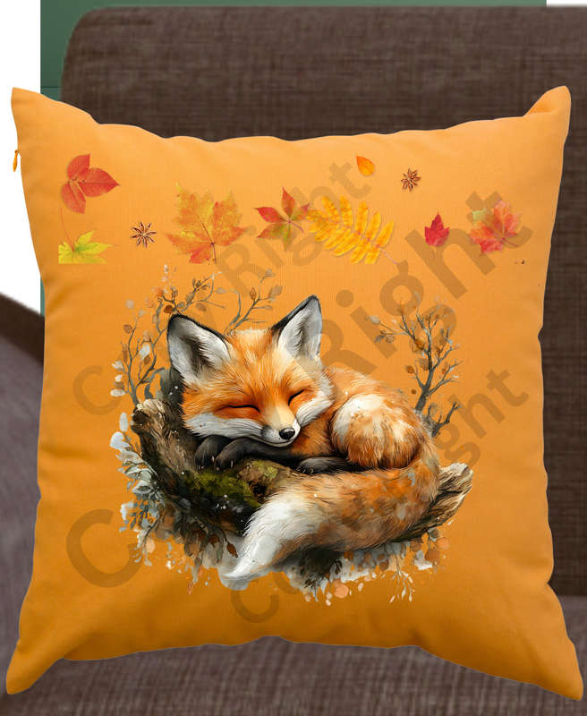 Cushion - home decor- throw pillow x 5 fox