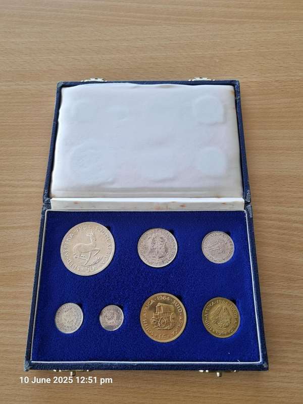 ****1964 SHORT PROOF SET IN SA MINT BOX****