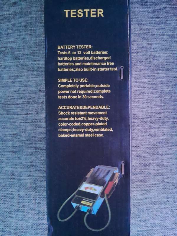 VEHICLE BATTERY TESTER
