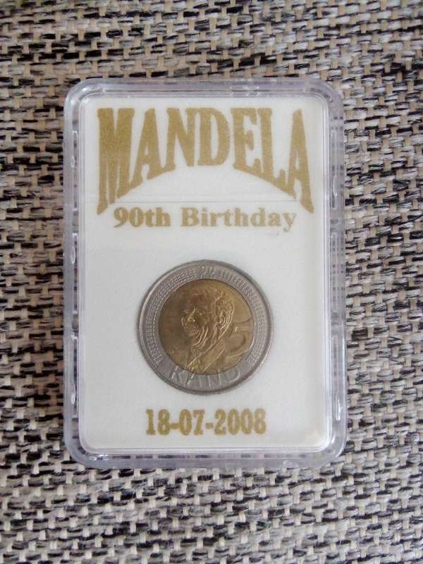 Mandela 2008 R5 Birthday Coin