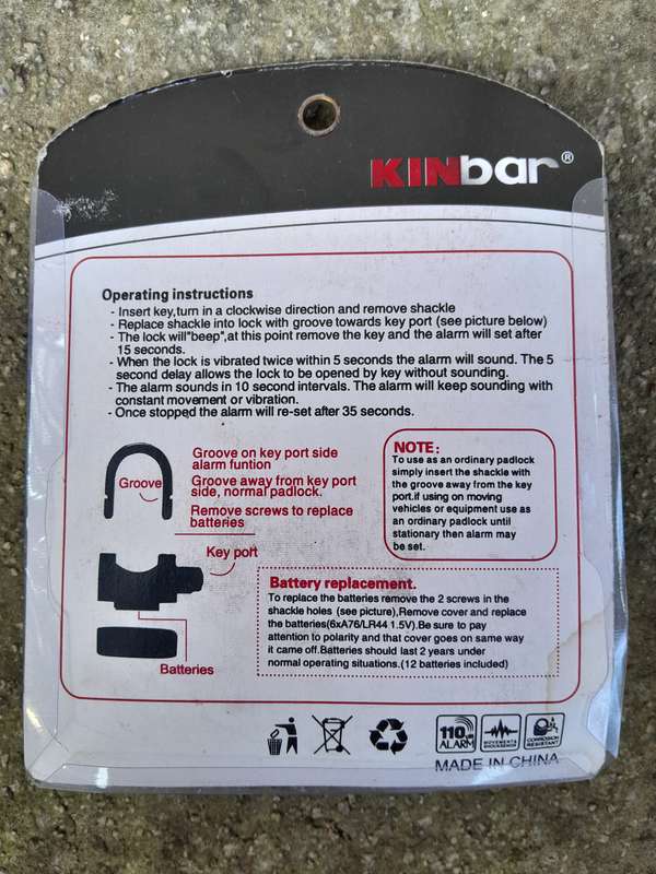 Alarm lock