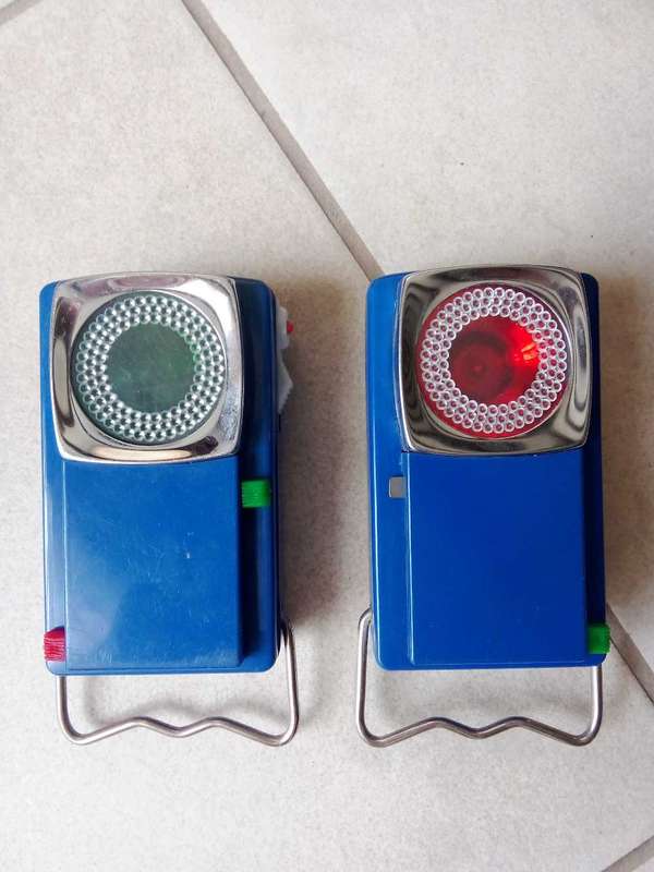 Antique railroad lights
