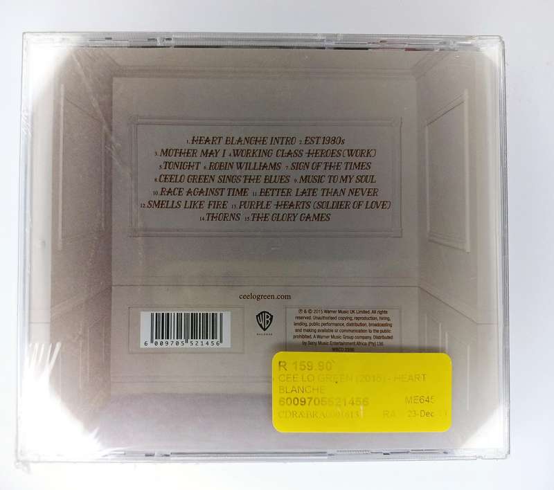 CeeLo Green - Heart Blanche CD (sealed)