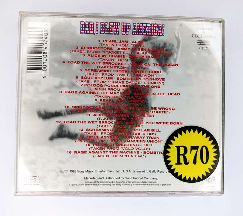 Dad, I blew up America CD