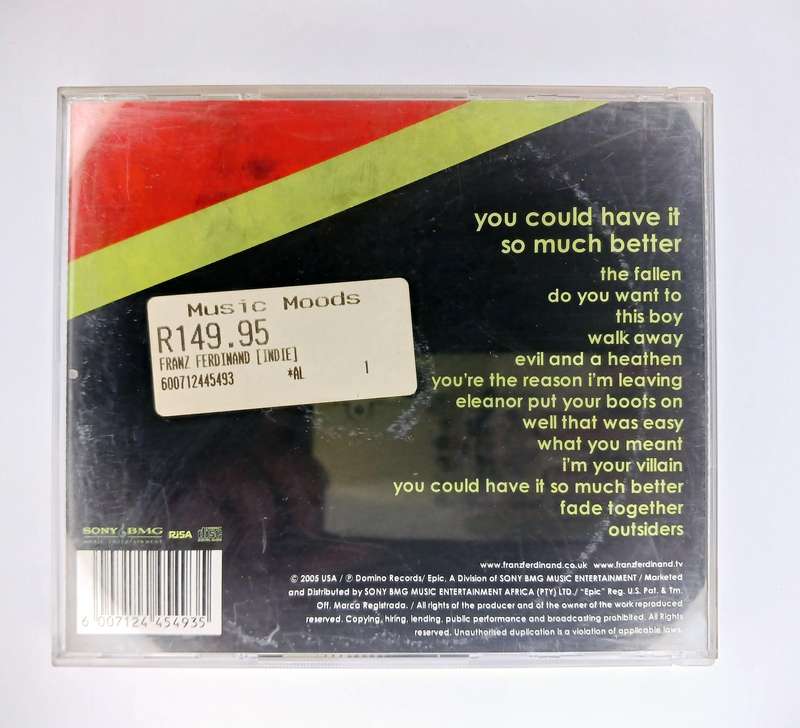 Franz Ferdinand - You Could Have It So Much Better CD