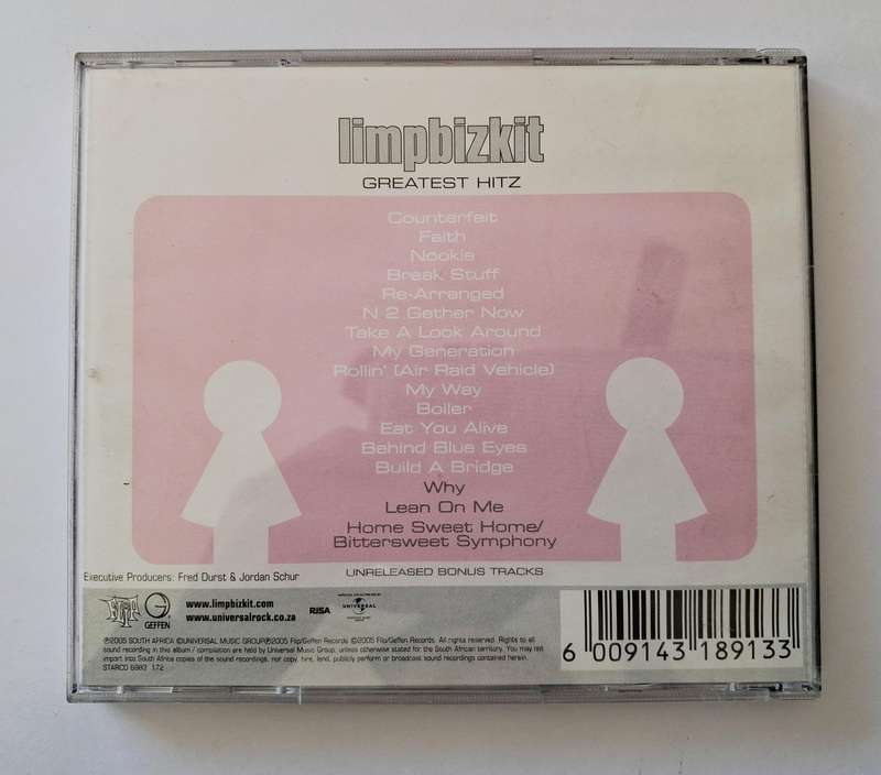 Limpbizkit  Greatest Hitz CD