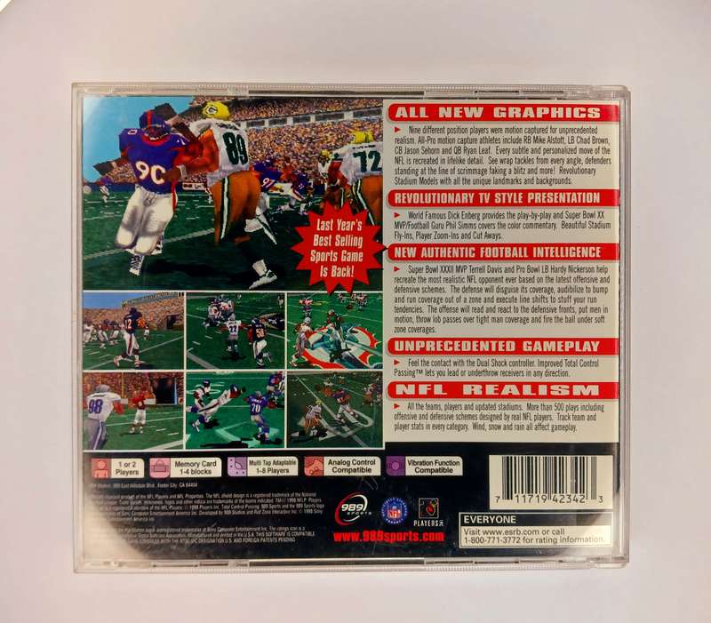 PlayStation 1 NFL Game day 99 NTSC