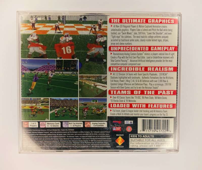 Playstation 1 NCAA Game Breaker 98 NTSC