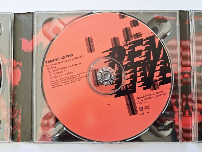 R.E.M Live CD set Plus DVD
