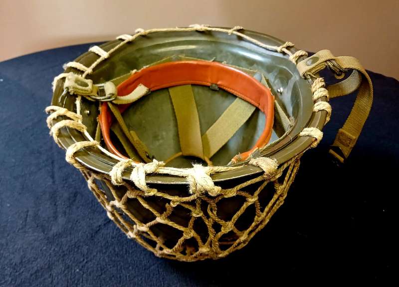 Border War : 1970s SADF Steel Helmet w/ Camouflage Net (Very Good Condition)