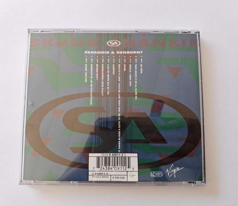 Skunk Anansie  Paranoid & Sunburnt CD