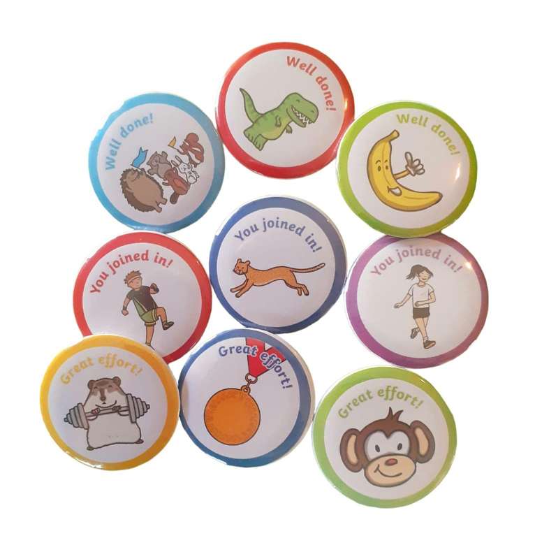 Reward Badge Pins - 32mm - 24-Piece