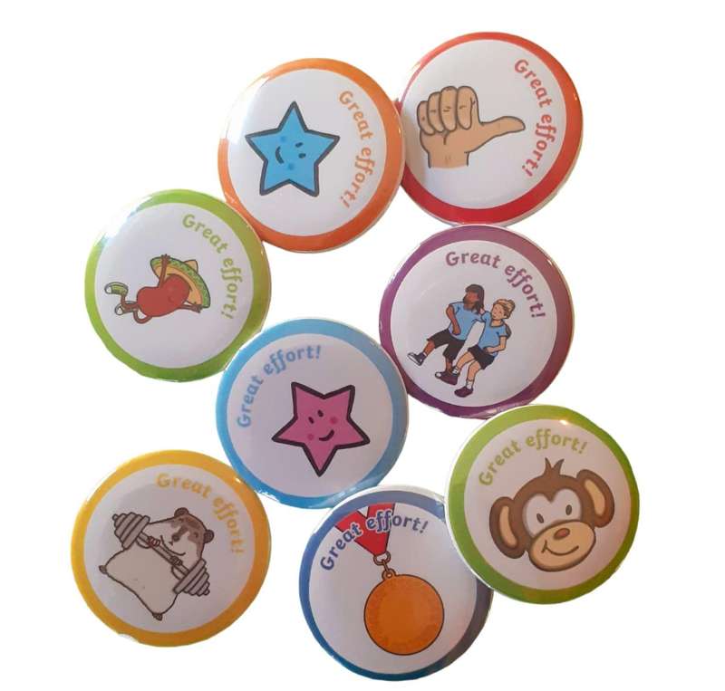 Reward Badge Pins - 32mm - 24-Piece
