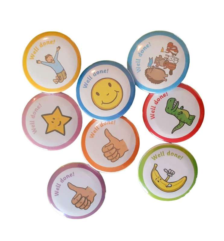 Reward Badge Pins - 32mm - 24-Piece