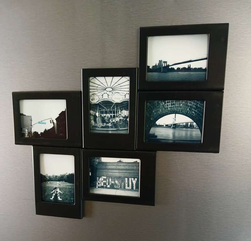 Black Magnetic Frame Tiles for Instax Mini 6pc