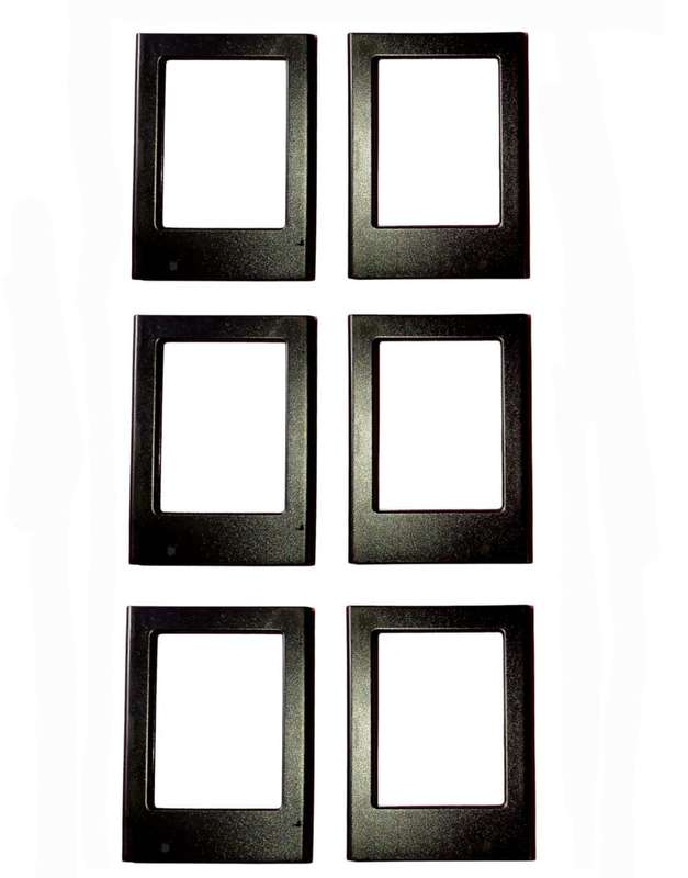 Black Magnetic Frame Tiles for Instax Mini 6pc