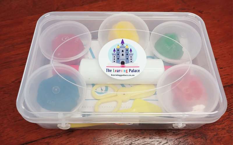 Alphabet Play Dough Card Kit with Accessories in Container