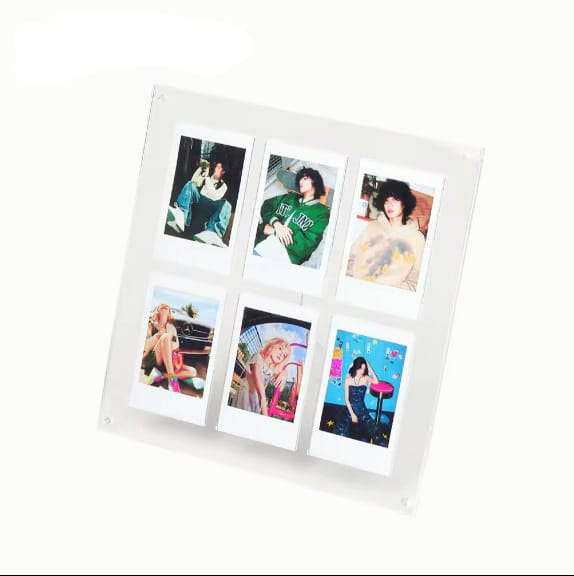 Transparent Perspex Frame for 6 instax Mini Photos