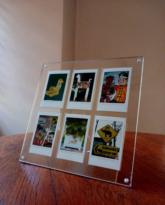 Transparent Perspex Frame for 6 instax Mini Photos