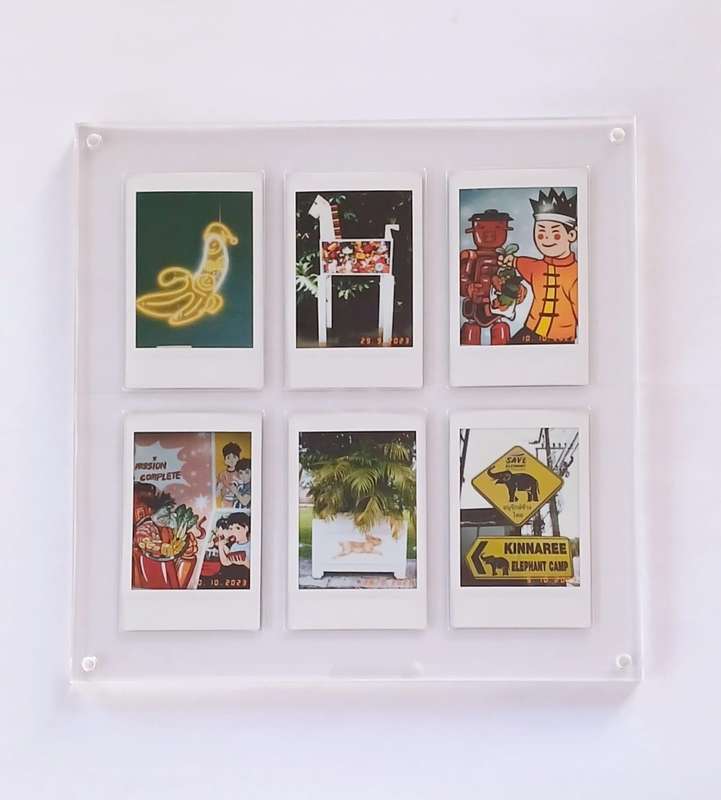 Transparent Perspex Frame for 6 instax Mini Photos