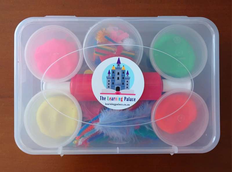 Dough Play Set with Accessories in Container