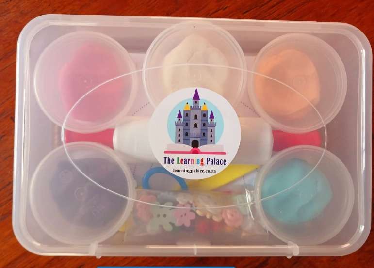 Dough Playing Activity Cards set in Container