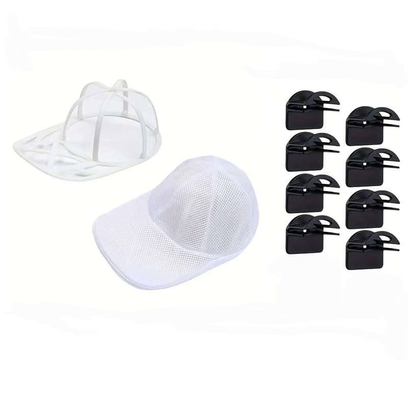 Baseball Cap Washing Frame and Cap Display Hooks